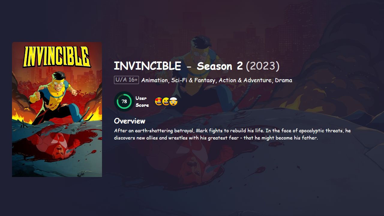 Invincible Season 2 Hindi Dubbed