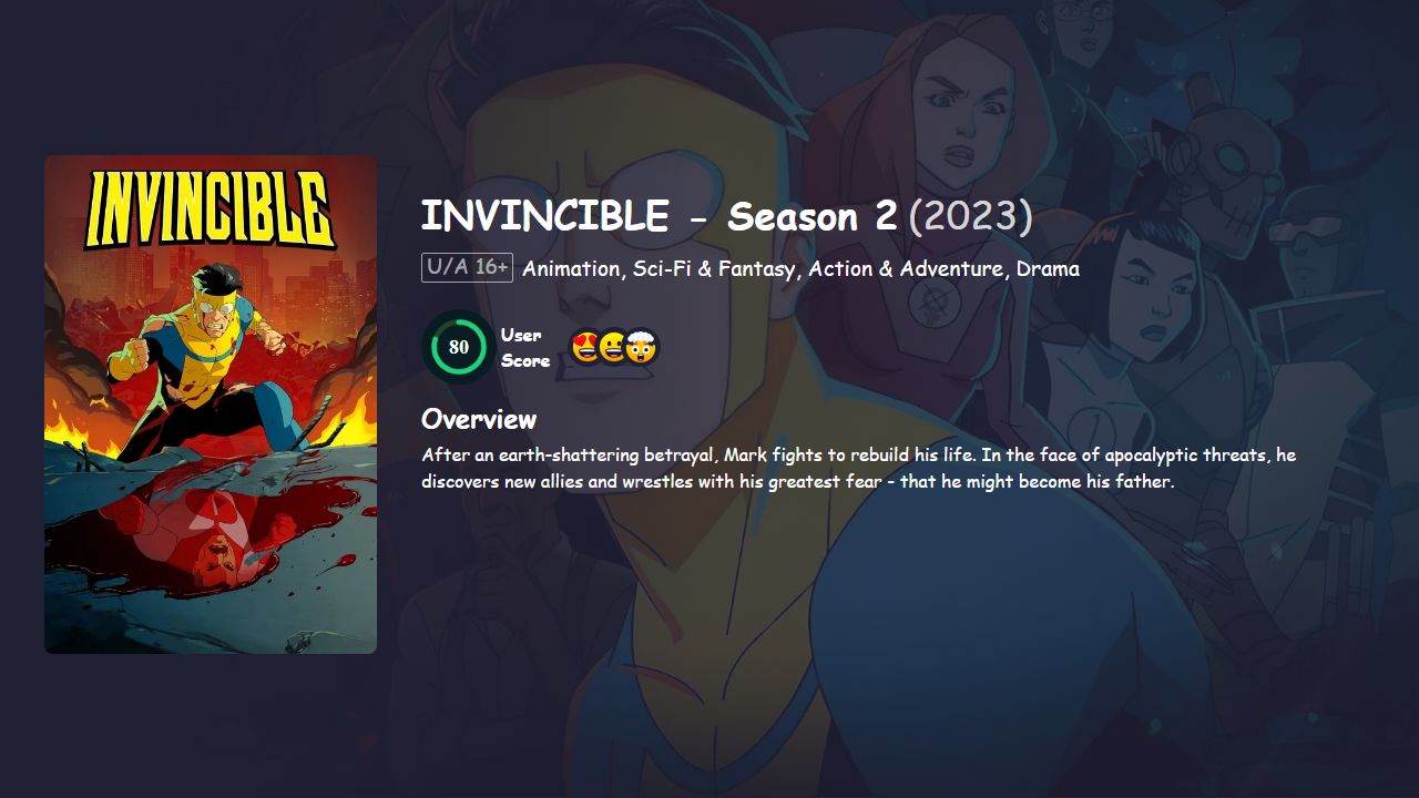 Invincible Season 2 Hindi Dubbed