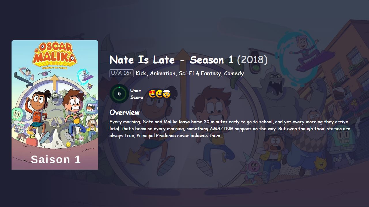 Nate Is Late Season 1 Hindi Dubbed