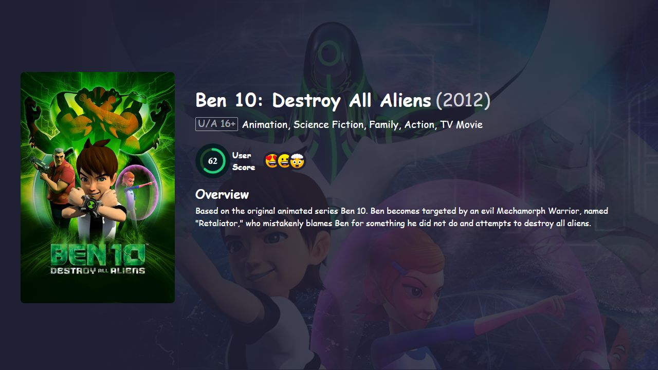 Ben 10: Destroy All Aliens (2012) Hindi Dubbed