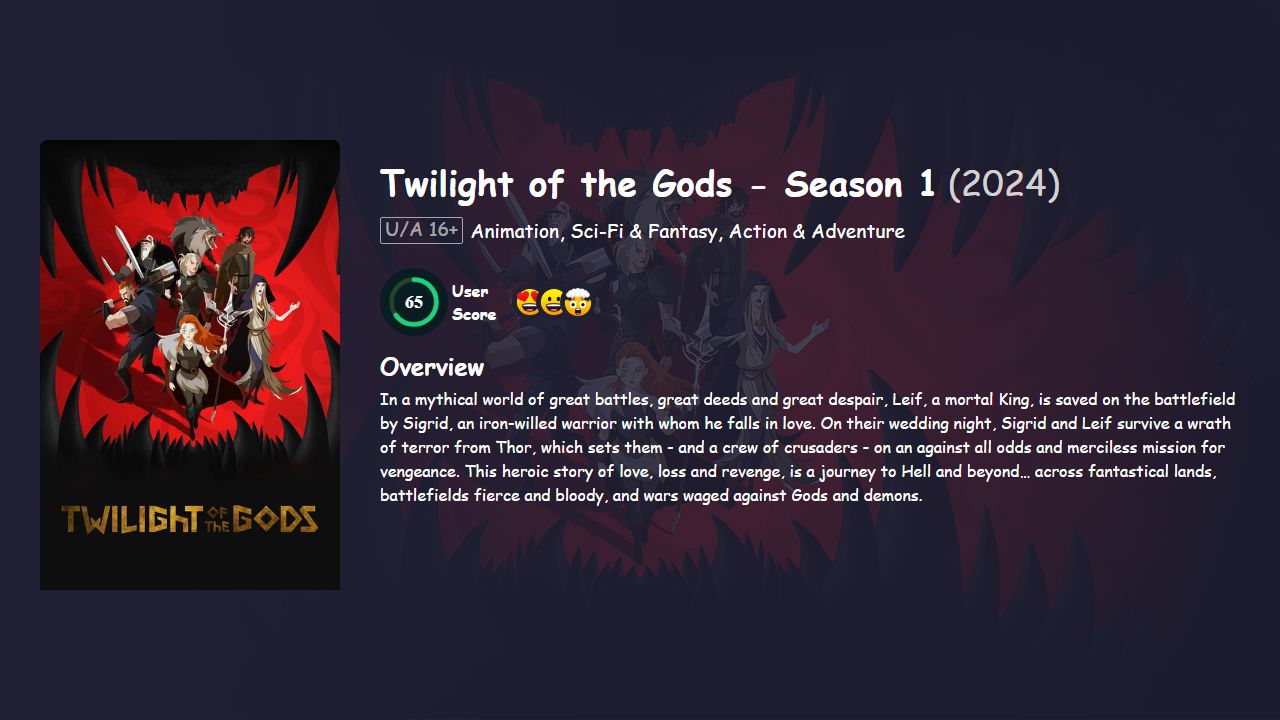 Twilight of the Gods Season 1 Hindi Dubbed