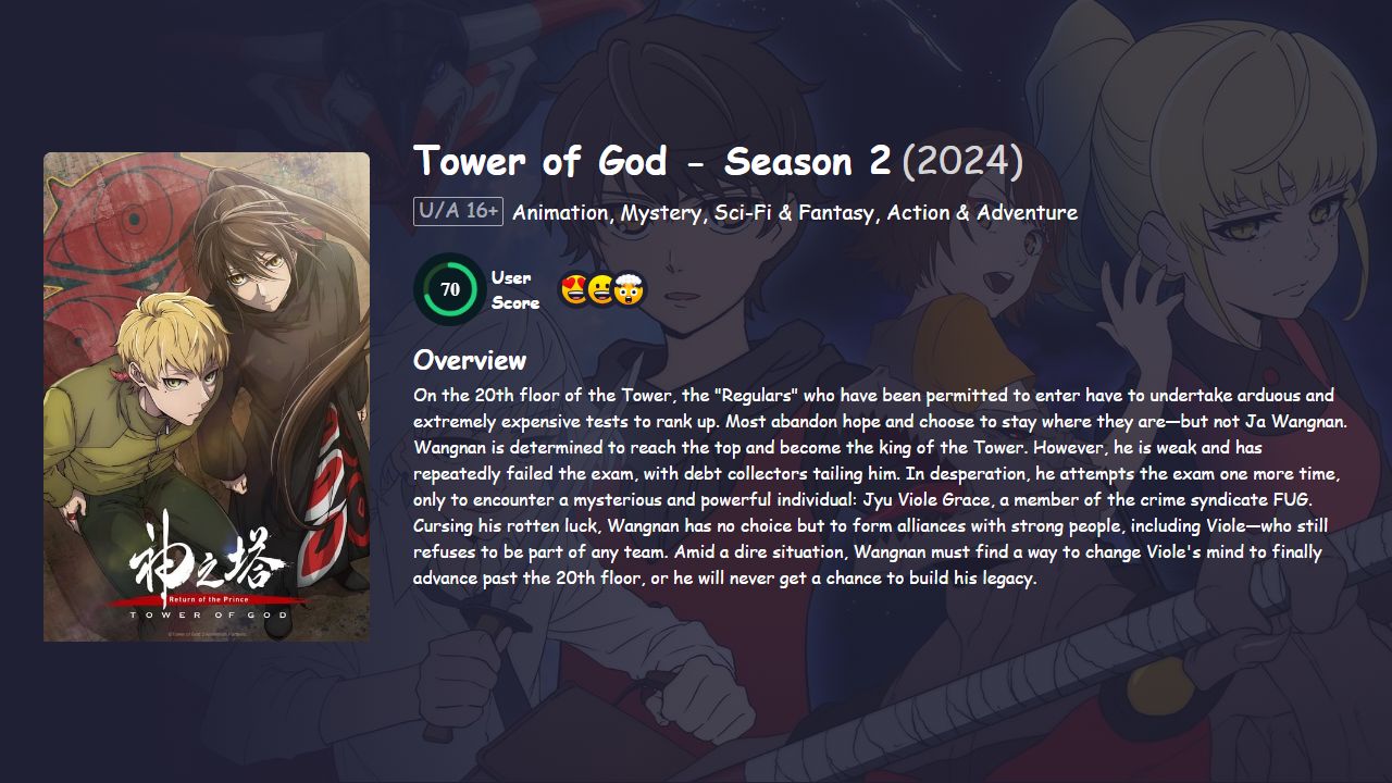 Tower of God Season 2 Hindi Dubbed