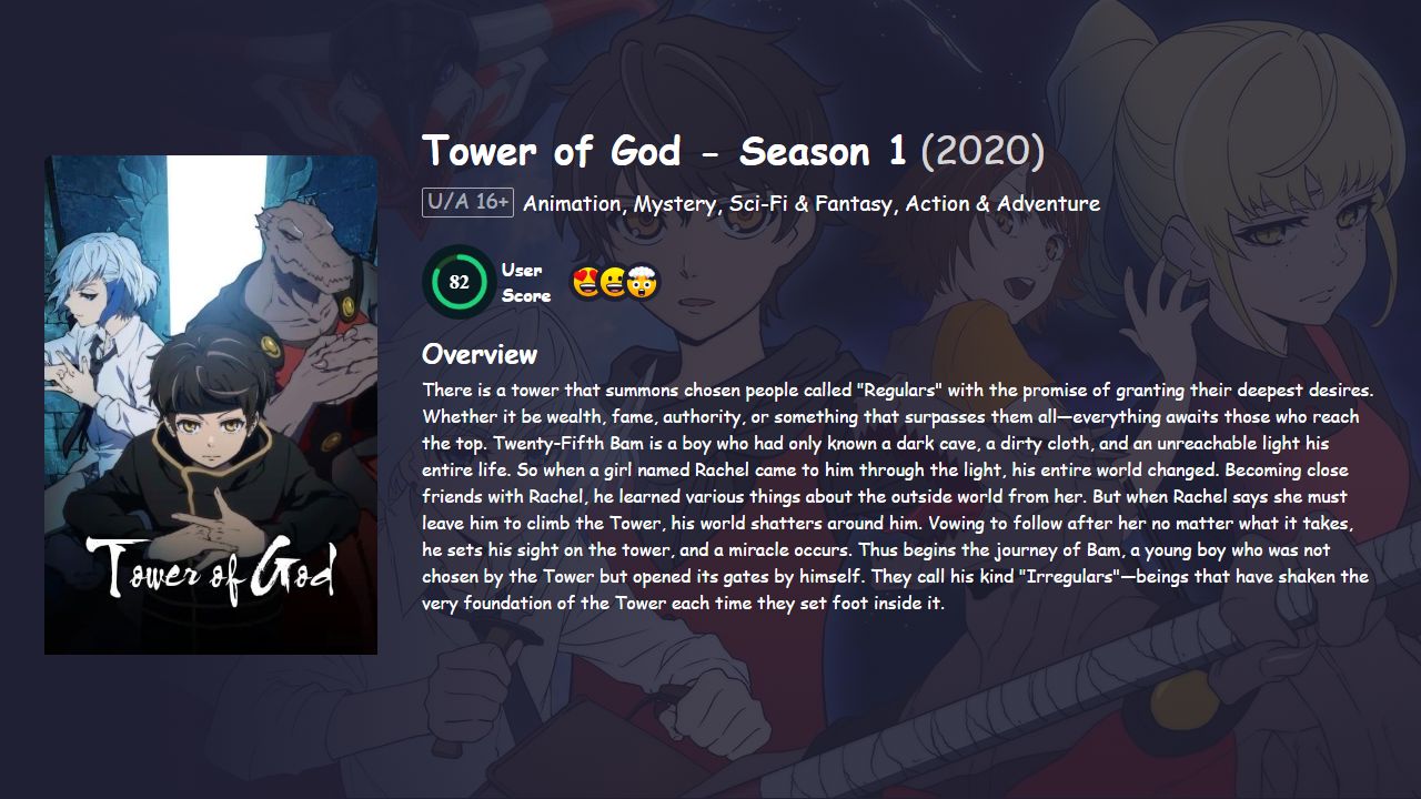 Tower of God Season 1 Hindi Dubbed