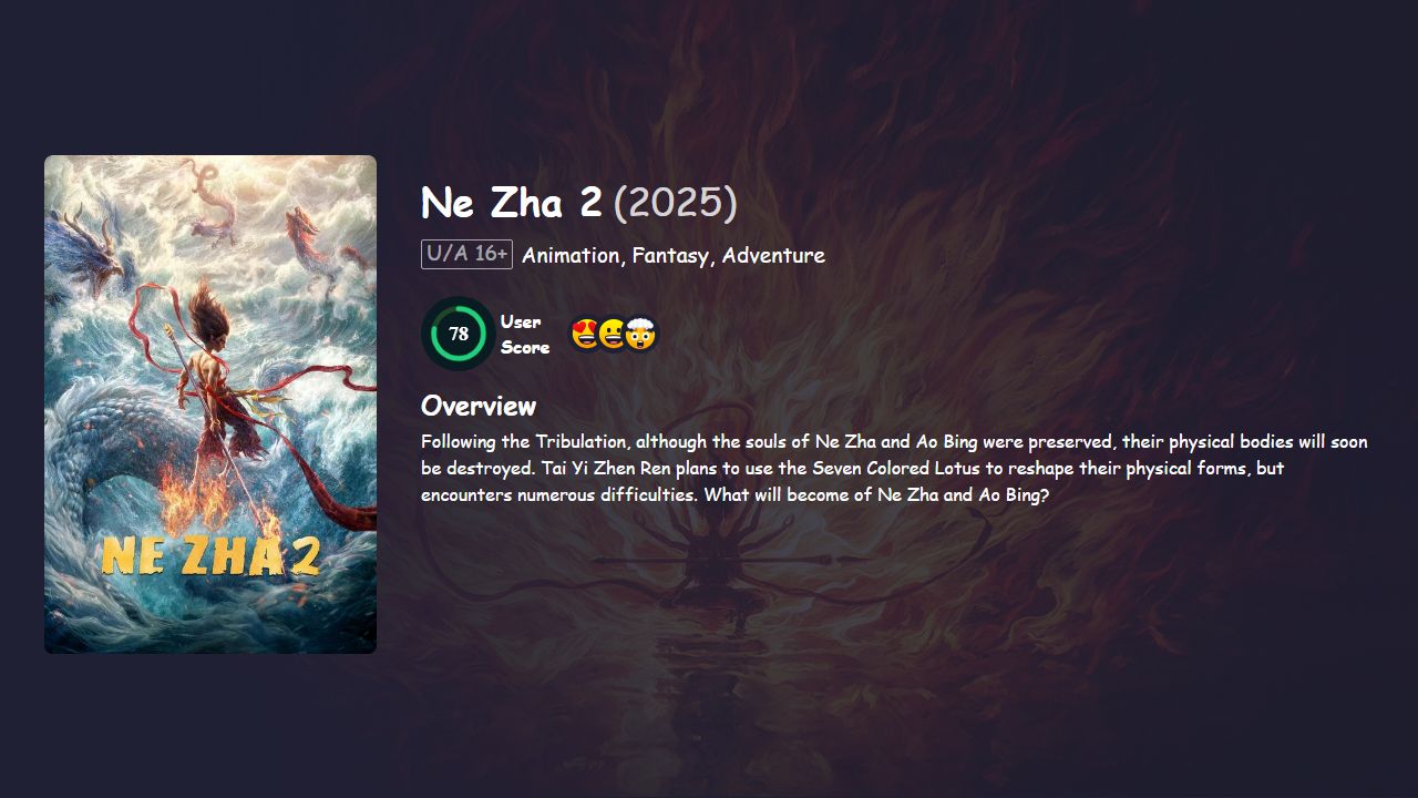 Ne Zha 2 (2025) Chinese Dubbed