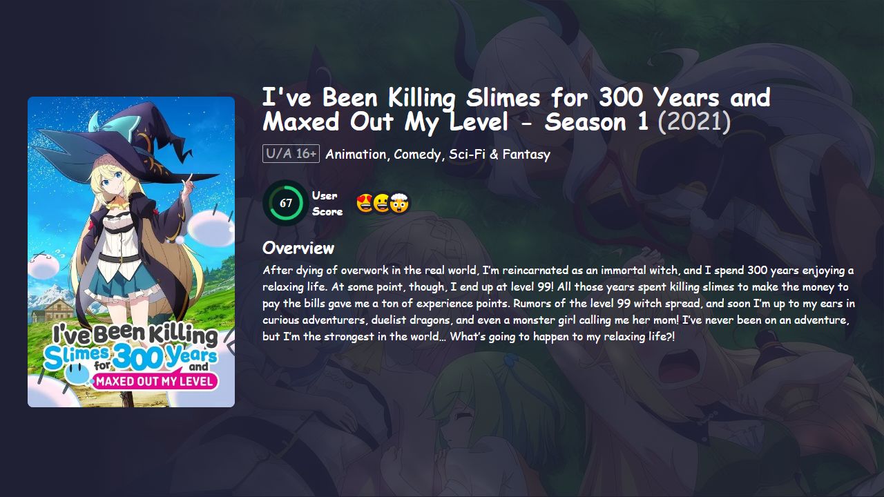 I’ve Been Killing Slimes for 300 Years and Maxed Out My Level Season 1 Hindi-English-Japanese Dubbed