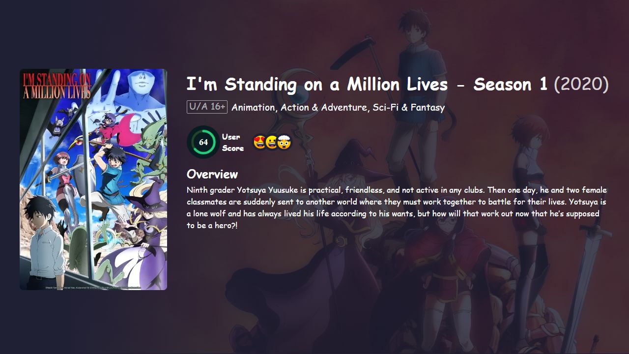 I’m Standing on a Million Lives Season 1 Hindi Dubbed